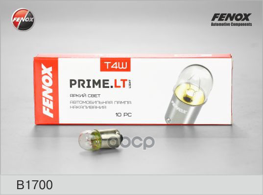 Лампа 12v T4w 4w Fenox 1 Шт. Пакет B1700 T4w FENOX арт. B1700