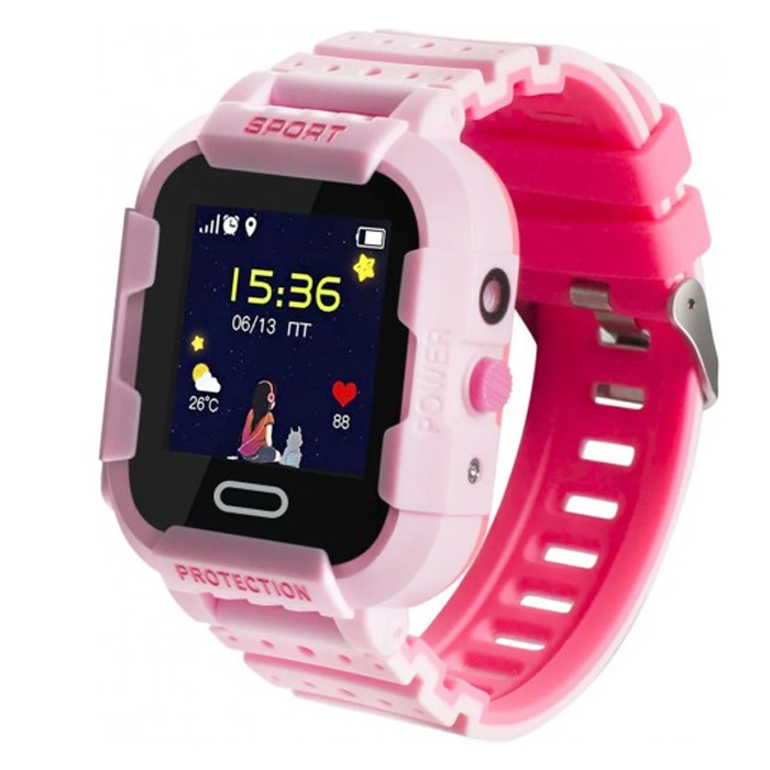 Детские смарт-часы Wonlex Smart Baby Watch KT03 Pink/Pink