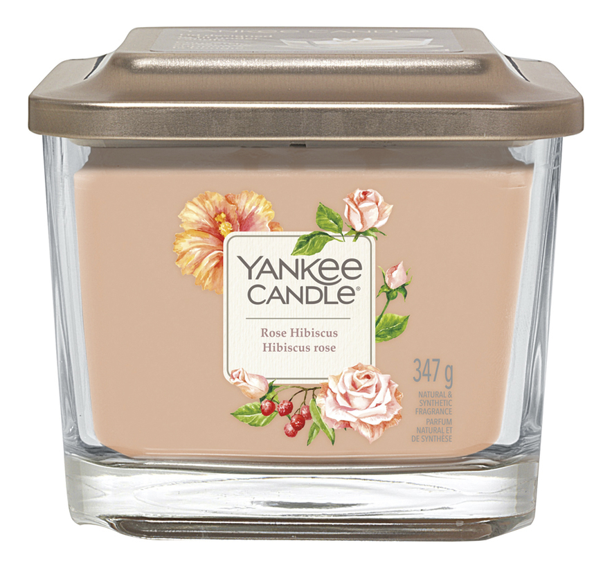 фото Ароматическая свеча yankee candle rose hibiscus 347г