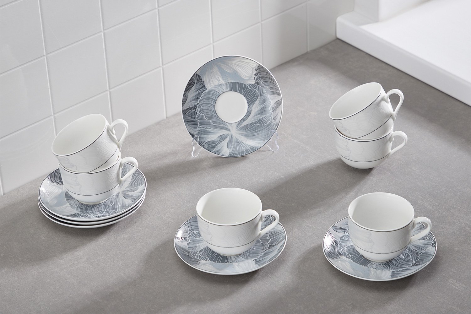 

Чайная пара на 6 персон Impress цветочный бриз, Цветочный бриз