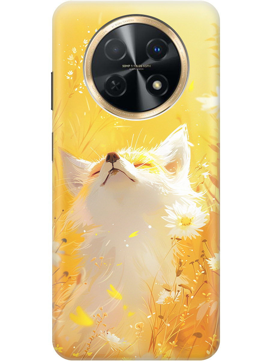 

Силиконовый чехол на Huawei nova Y91 с принтом "Лиса в цветах", Прозрачный;белый;желтый;оранжевый, 772566911