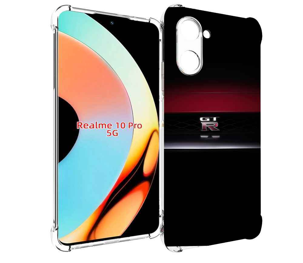 

Чехол бампер MyPads nissan ниссан 1 мужской для Realme 10 Pro пр..., Прозрачный, Tocco