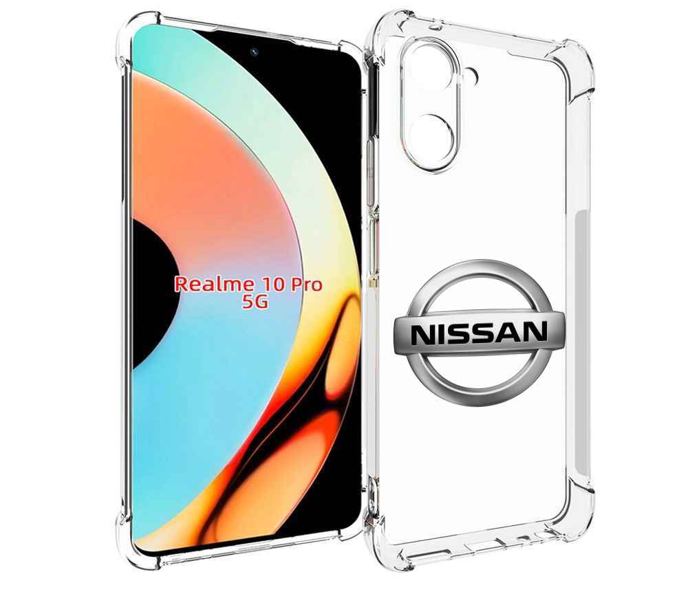 

Чехол бампер MyPads nissan-ниссан-3 мужской для Realme 10 Pro пр..., Прозрачный, Tocco