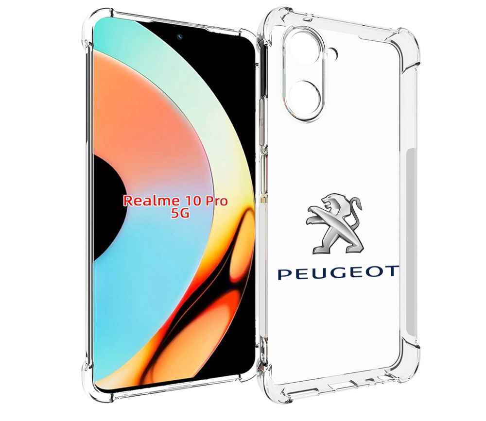 

Чехол бампер MyPads peugeot-пежо-3 мужской для Realme 10 Pro про..., Прозрачный, Tocco