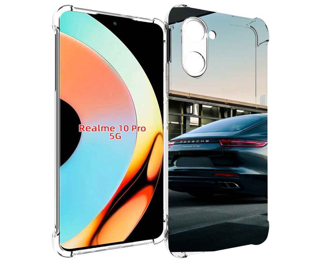 

Чехол бампер MyPads porsche порш 4 для Realme 10 Pro противоударный, Прозрачный, Tocco