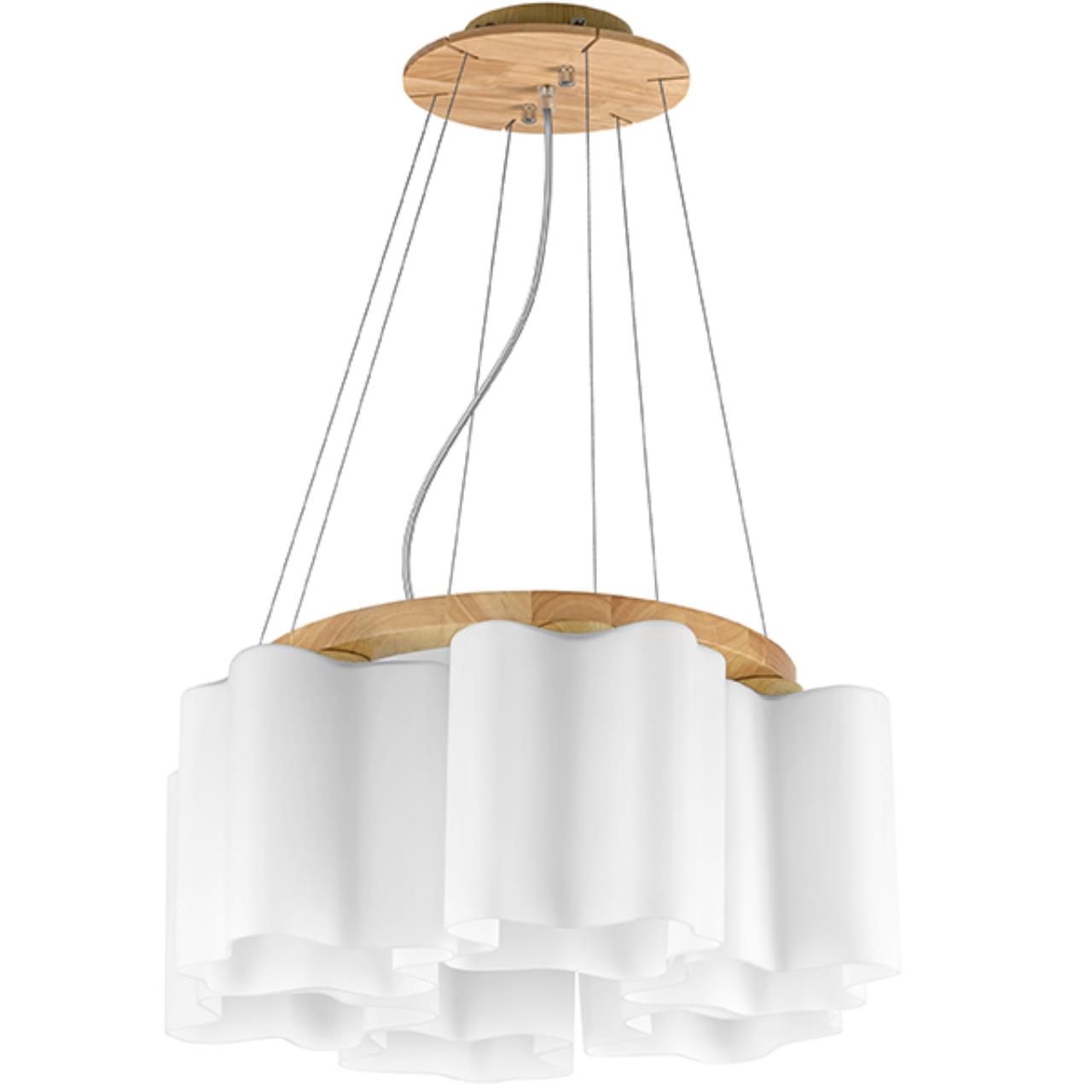 фото Люстра подвесная lightstar nubi legno 802165