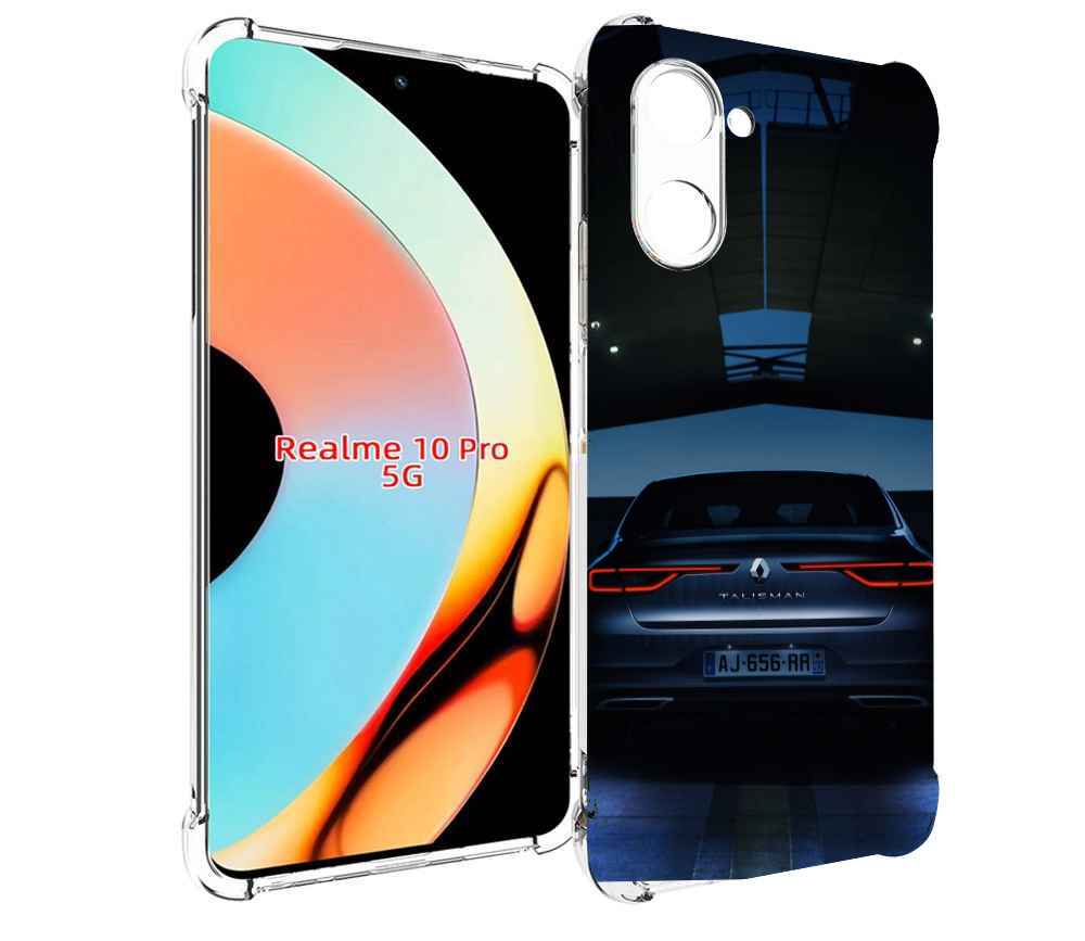 

Чехол бампер MyPads renault рено 1 для Realme 10 Pro противоударный, Прозрачный, Tocco
