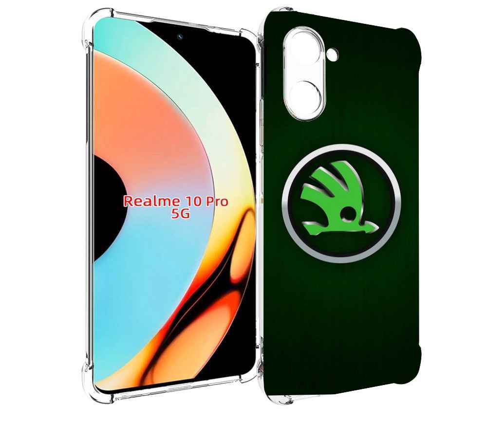 

Чехол бампер MyPads skoda-шкода-3 мужской для Realme 10 Pro прот..., Прозрачный, Tocco