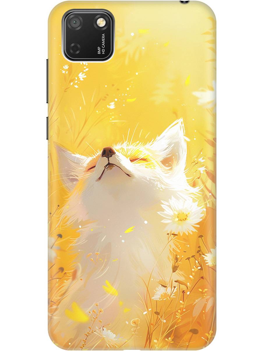 

Силиконовый чехол на Honor 9S, Huawei Y5P с принтом "Лиса в цветах", Прозрачный;белый;желтый;оранжевый, 723100911