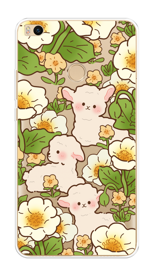 

Чехол на Xiaomi Mi Max 2 "Овечки в цветах", Зеленый;бежевый, 32150-1