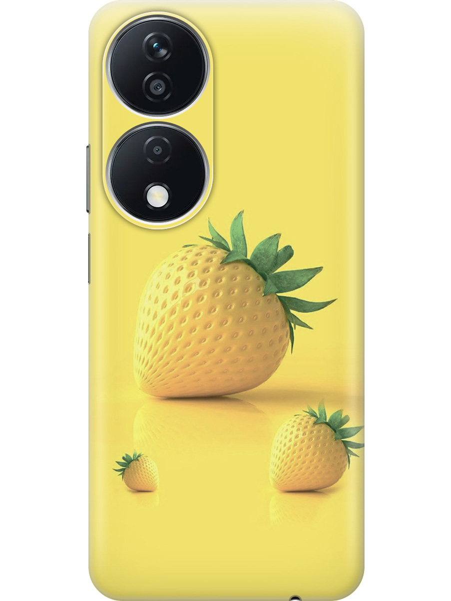 

Силиконовый чехол на Honor X7b с принтом "Желтая клубника", Прозрачный;черный, 781972132