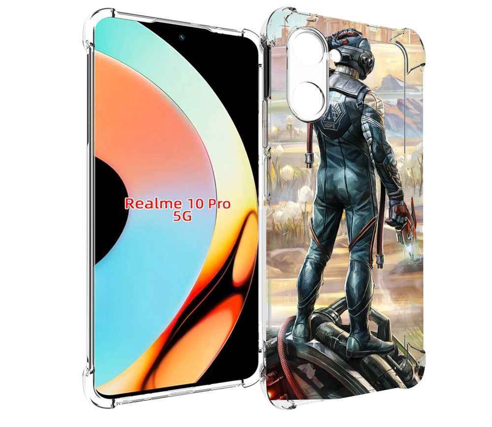 

Чехол бампер MyPads the-outer-worlds для Realme 10 Pro противоуд..., Прозрачный, Tocco