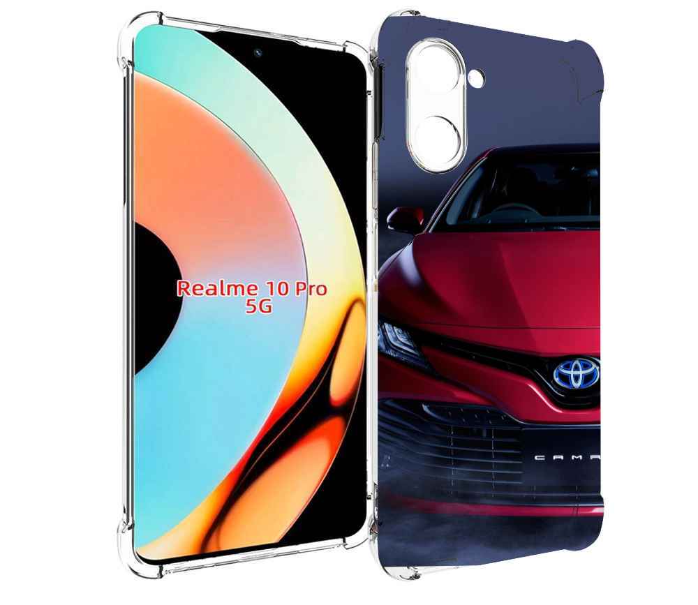 

Чехол бампер MyPads toyota тоиота 1 для Realme 10 Pro противоуд..., Прозрачный, Tocco