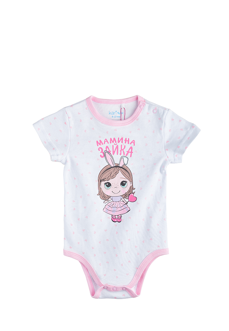 

Боди детское Kari baby AW20B07903504 белый р.80, AW20B07903504