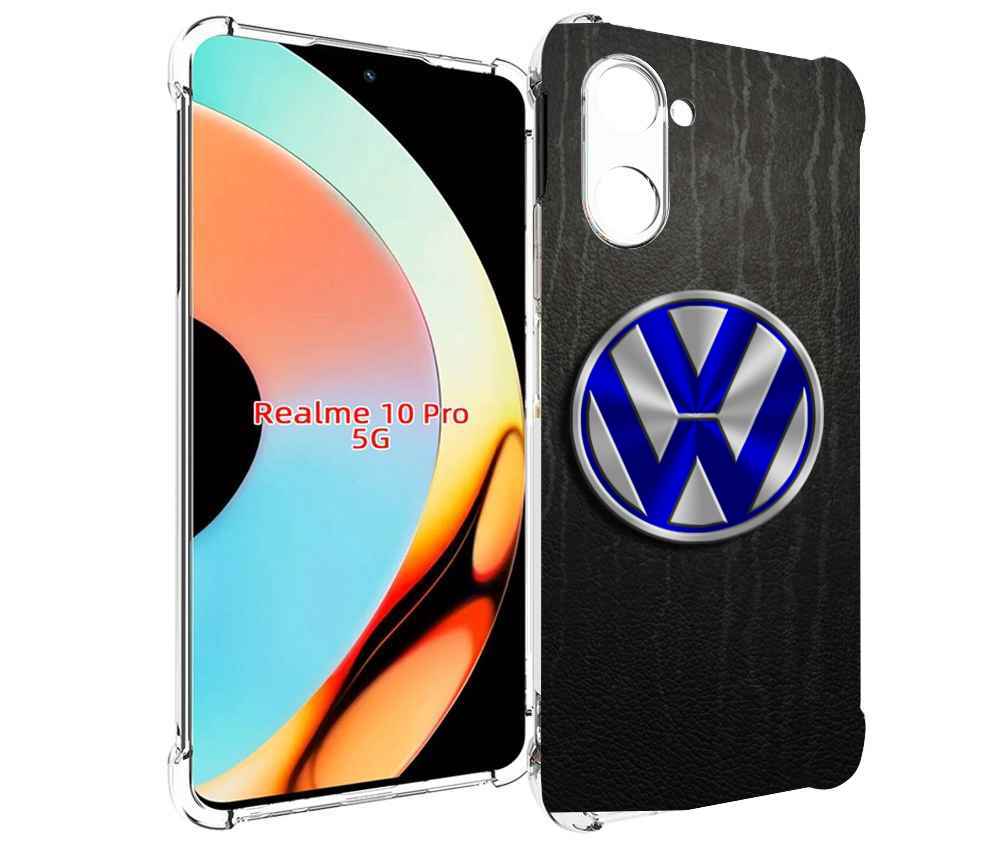

Чехол бампер MyPads volkwagen-фольксваген-3 для Realme 10 Pro пр..., Прозрачный, Tocco