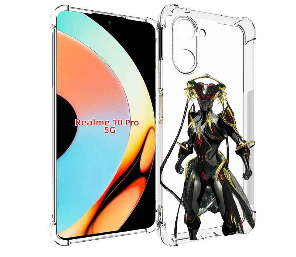 Чехол бампер MyPads warframe для Realme 10 Pro противоударный