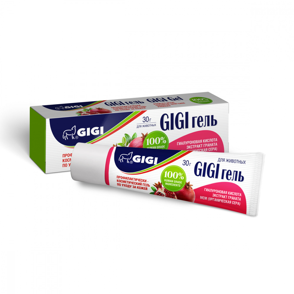 

Гель для животных GIGI, ранозаживляющий, с гиалуроновой кислотой 30г