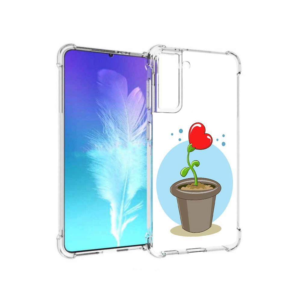 Чехол MyPads Tocco для Samsung Galaxy S21 Растение любви 14 февраля (PT157088.510.145)
