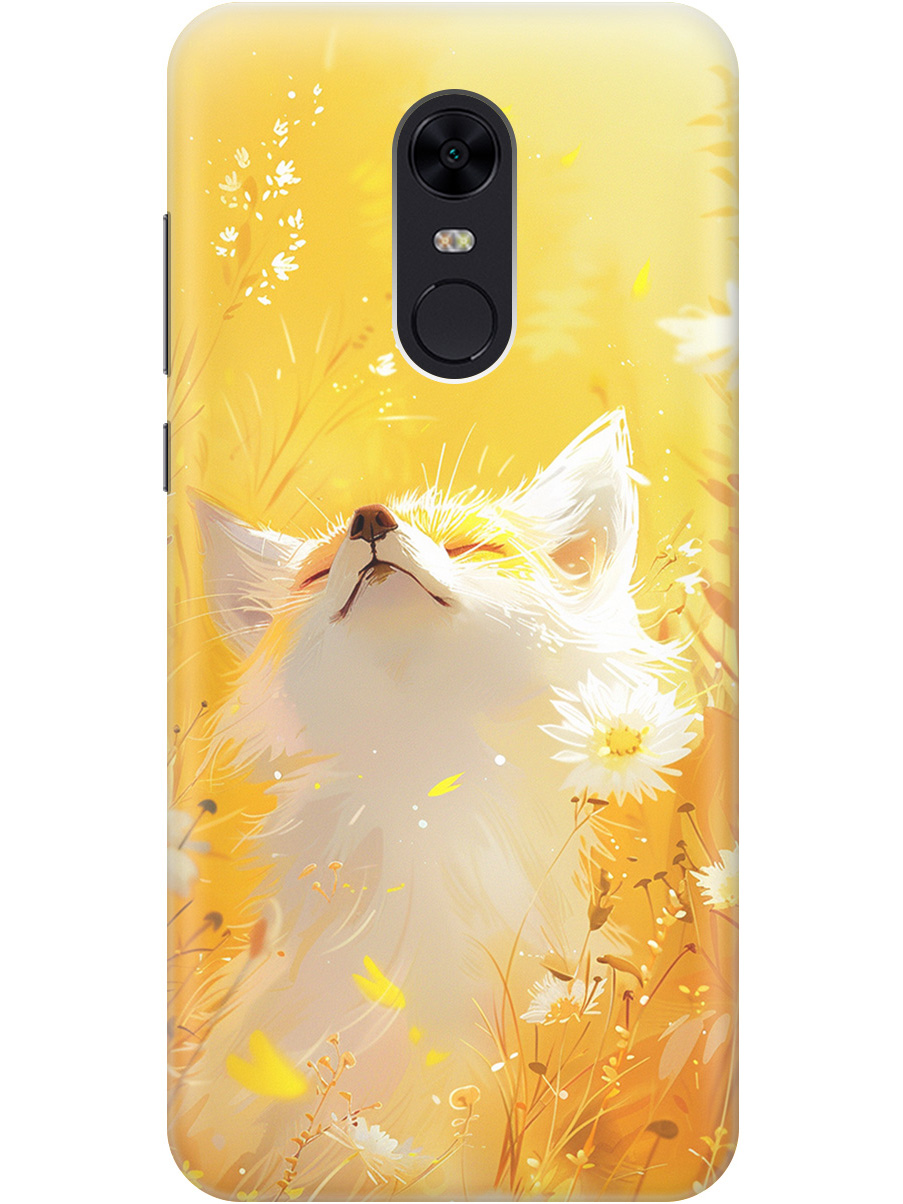 

Силиконовый чехол на Xiaomi Redmi 5 Plus с принтом "Лиса в цветах", Прозрачный;белый;желтый;оранжевый, 717097511