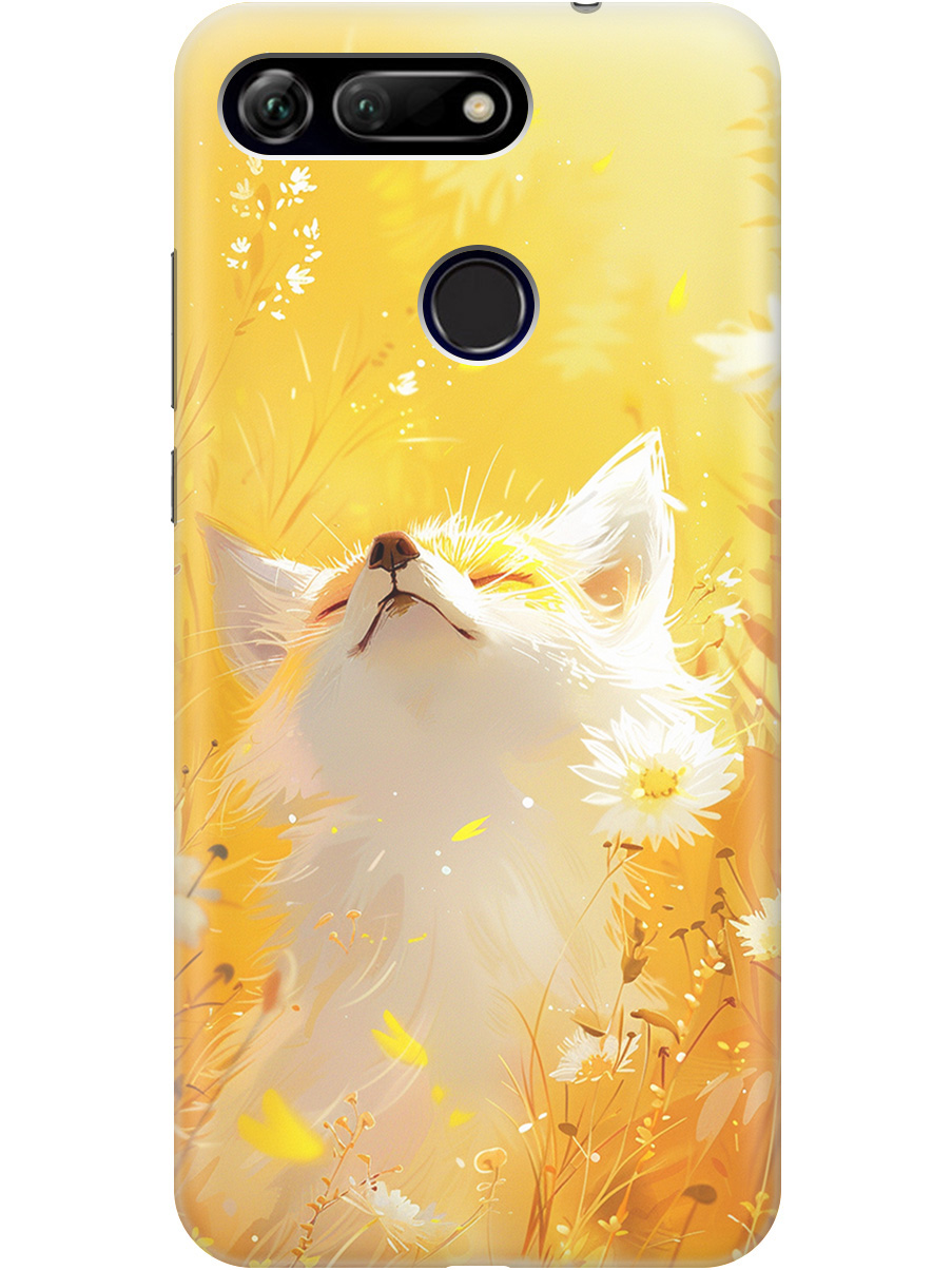 

Силиконовый чехол на Honor View 20 (V20) с принтом "Лиса в цветах", Прозрачный;белый;желтый;оранжевый, 720257711