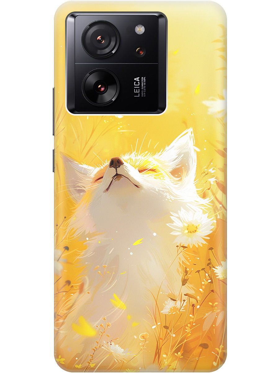 

Силиконовый чехол на Xiaomi 13T/13T Pro с принтом "Лиса в цветах", Прозрачный;белый;желтый;оранжевый, 776584811