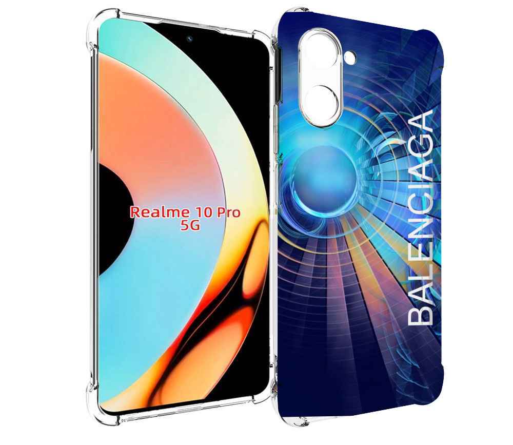 

Чехол бампер MyPads Баленсиага-абстракция для Realme 10 Pro прот..., Прозрачный, Tocco