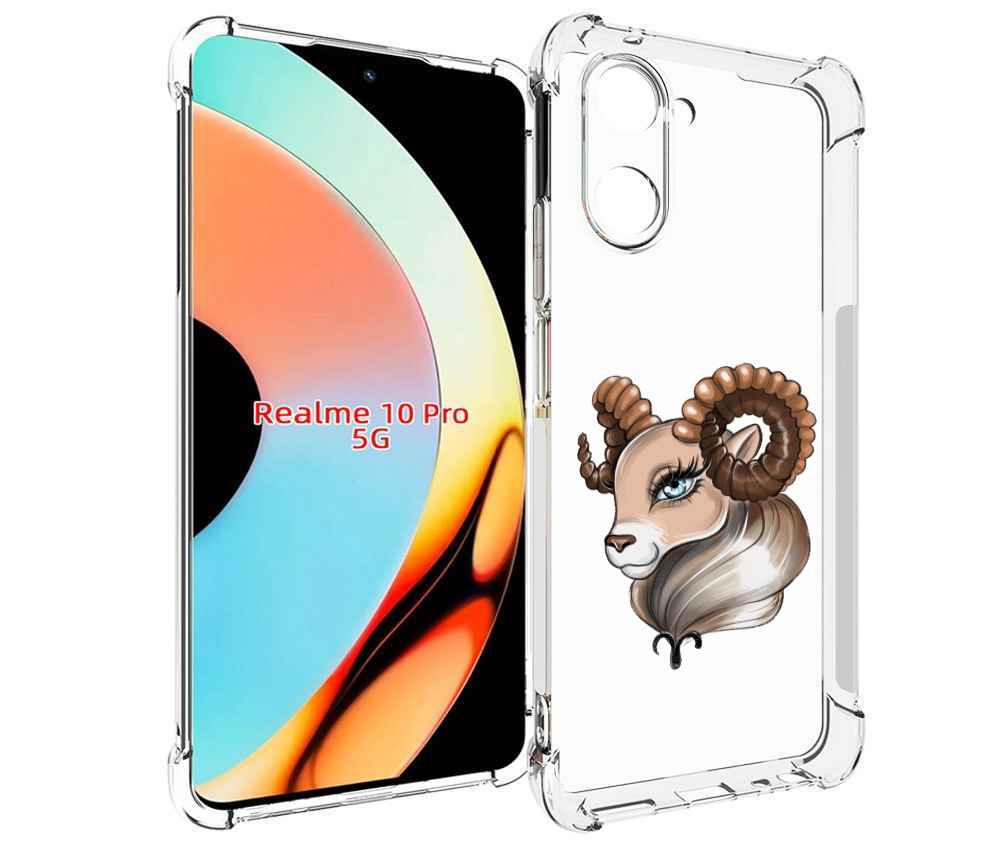

Чехол бампер MyPads Барашка для Realme 10 Pro противоударный, Прозрачный, Tocco