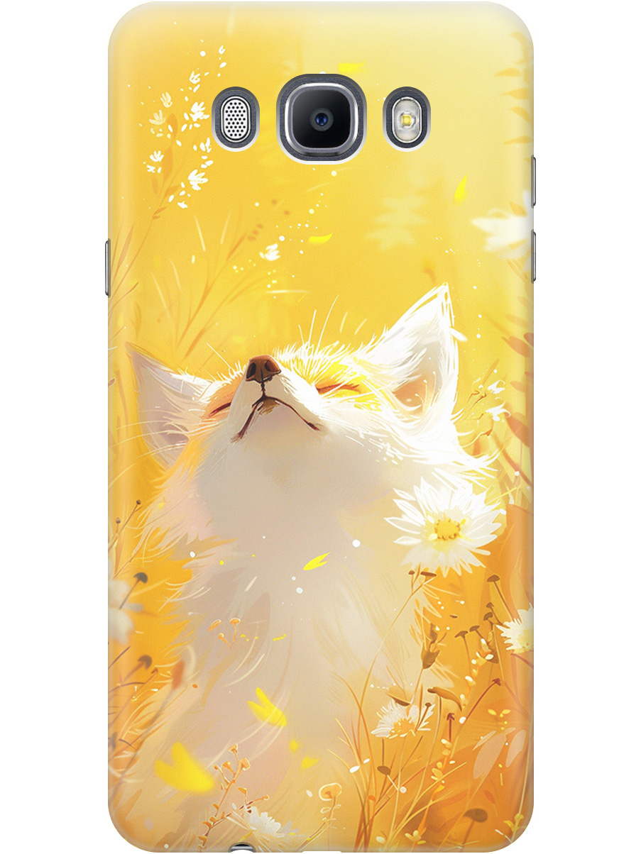 

Силиконовый чехол на Samsung Galaxy J7 (2016) с принтом "Лиса в цветах", Прозрачный;белый;желтый;оранжевый, 76988411