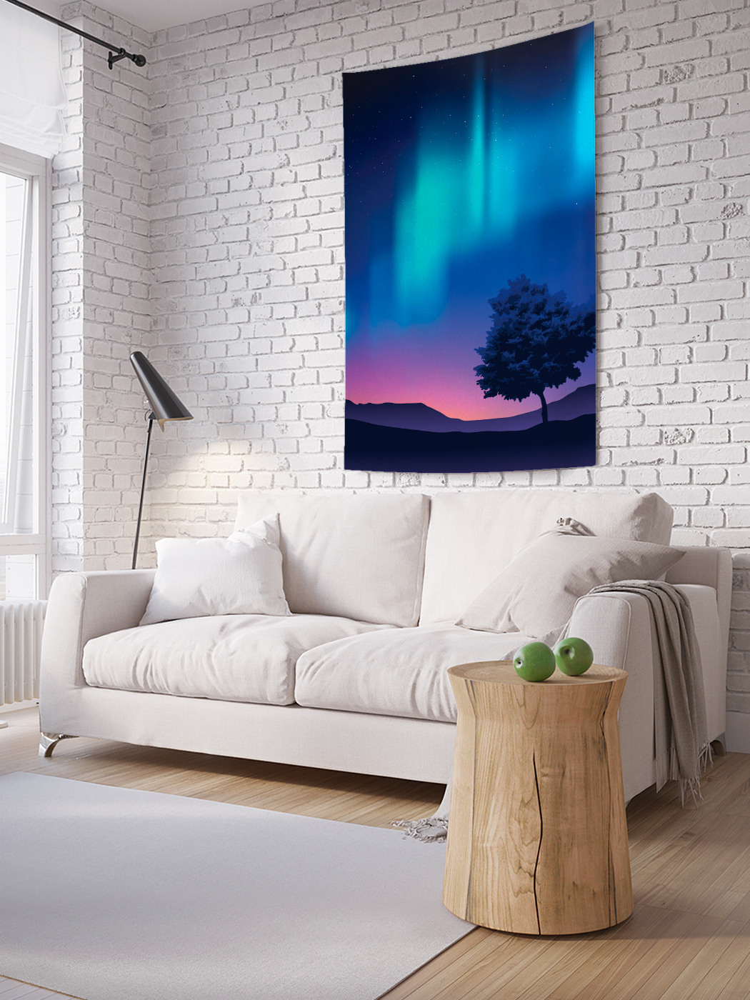 

Вертикальное фотопанно на стену JoyArty Северное сияние в небе 100x150 см, Северное сияние в небе