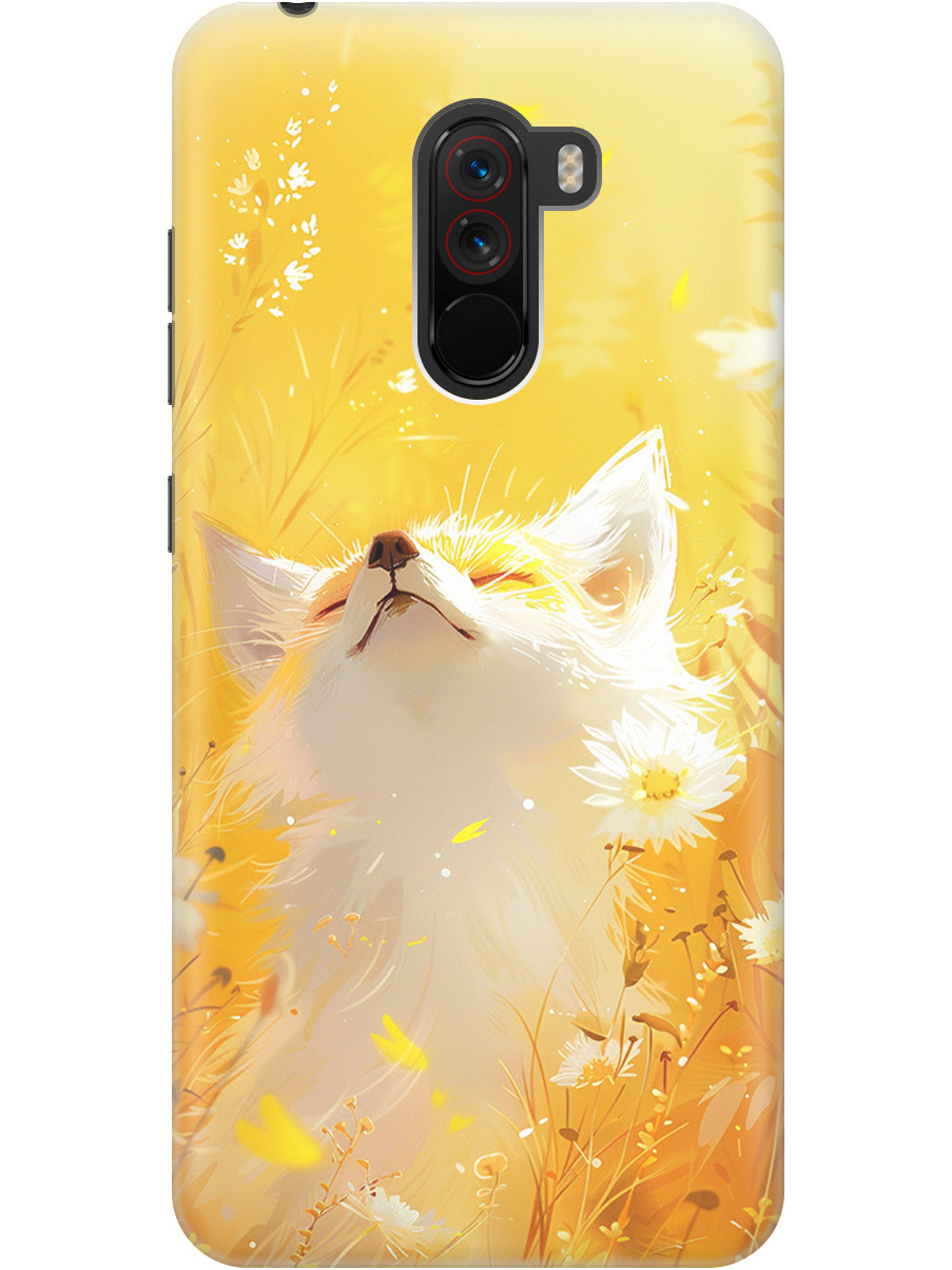 

Силиконовый чехол на Pocophone F1 с принтом "Лиса в цветах", Прозрачный;белый;желтый;оранжевый, 719373311