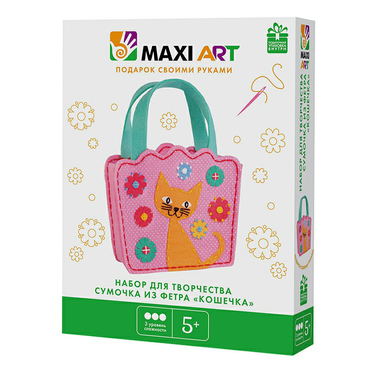 

Набор для творчества Maxi Art Сумочка из фетра Кошечка