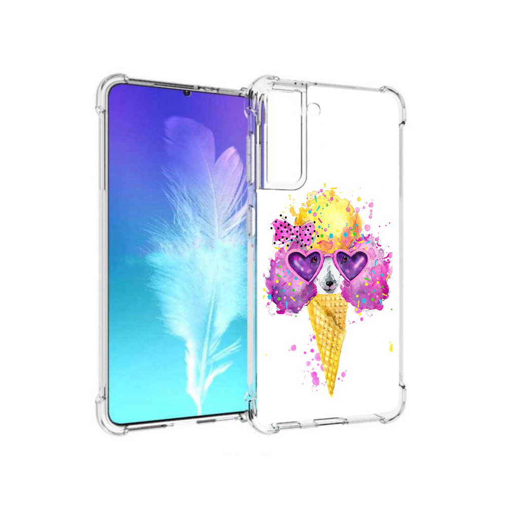 

Чехол MyPads Tocco для Samsung Galaxy S21 Рожок (PT157088.510.146), Прозрачный, Tocco