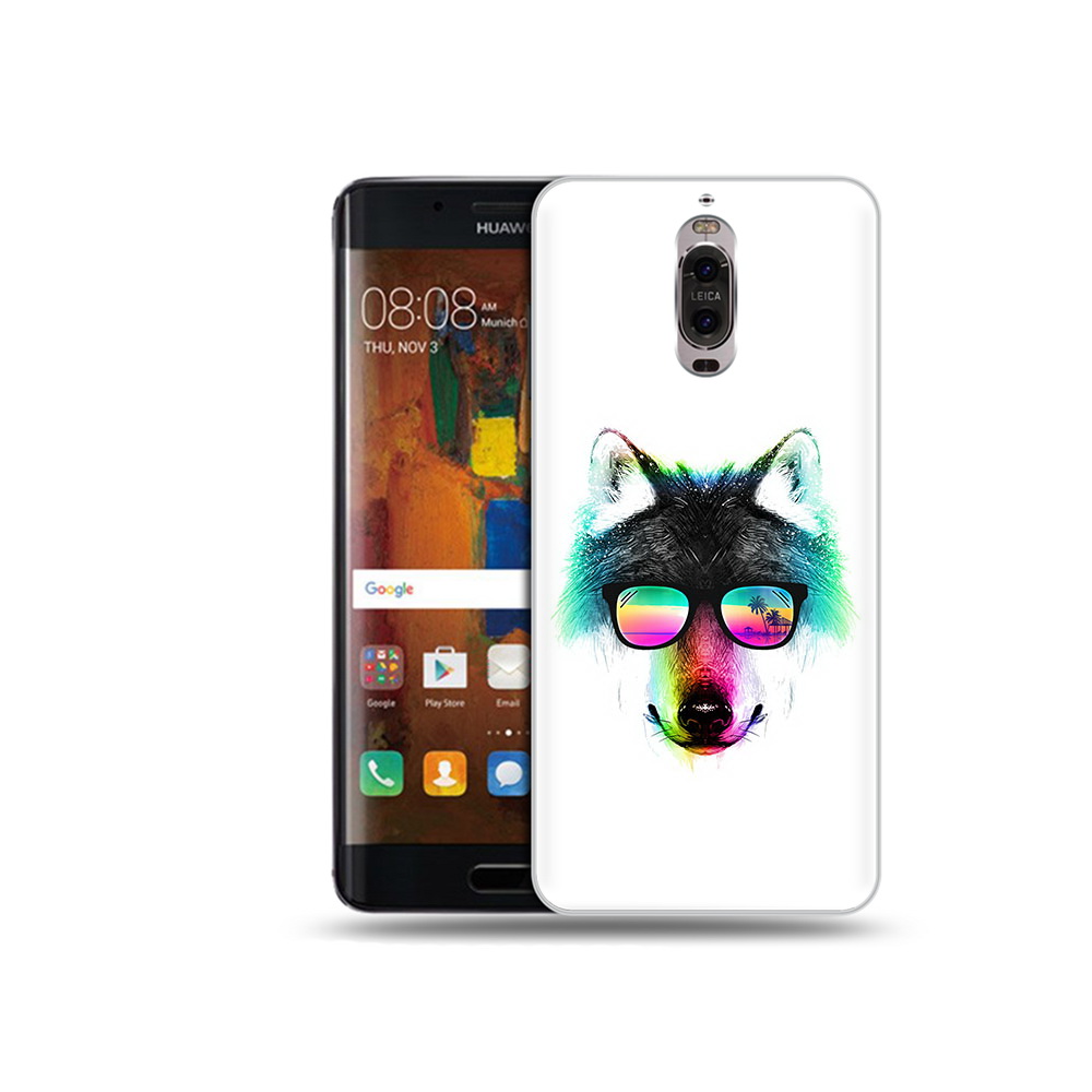 

Чехол MyPads Tocco для Huawei Mate 9 Pro радужный волк (PT50613.55.567), Прозрачный, Tocco