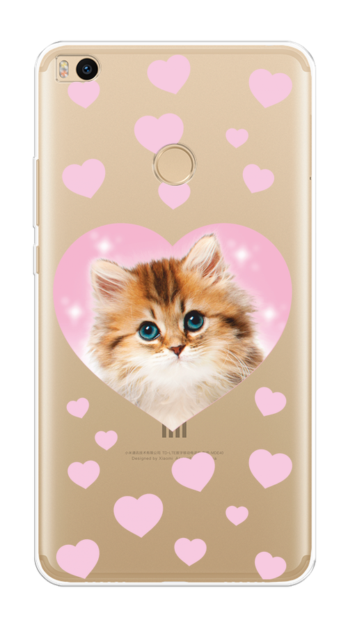 

Чехол на Xiaomi Mi Max 2 "Котенок в сердце", Розовый;оранжевый;белый;прозрачный, 32150-1