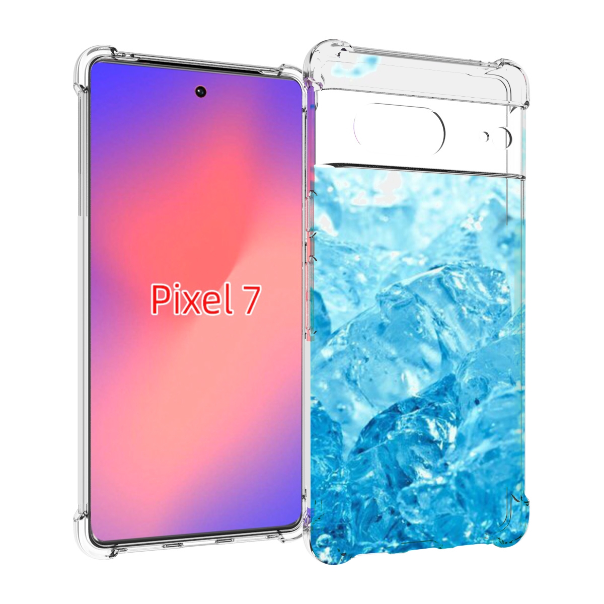 

Чехол Mypads Кусочки-Льда Для Google Pixel 7, Прозрачный, Tocco