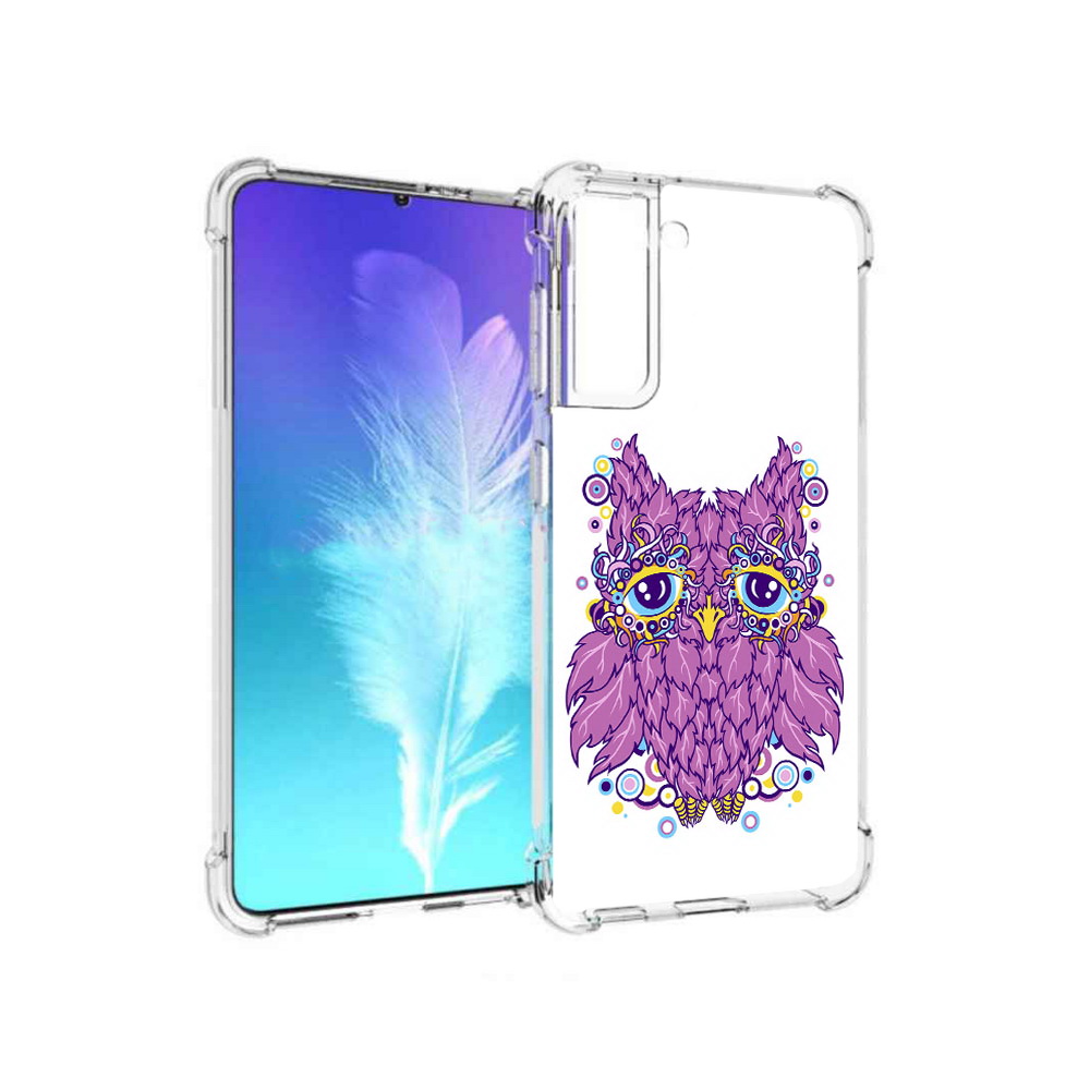 

Чехол MyPads Tocco для Samsung Galaxy S21 Розовая сова (PT157088.510.147), Прозрачный, Tocco