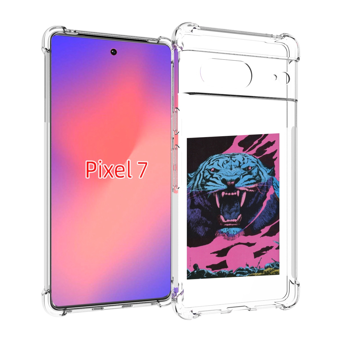 

Чехол Mypads Лев С Розовыми Зубами Для Google Pixel 7, Прозрачный, Tocco