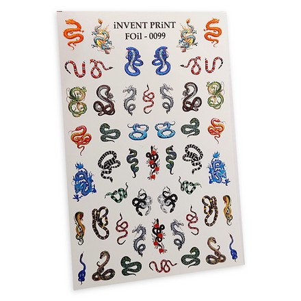 

Фольгированный слайдер iNVENT PRiNT №FOiL-099 Змеи. Драконы, 3 шт.