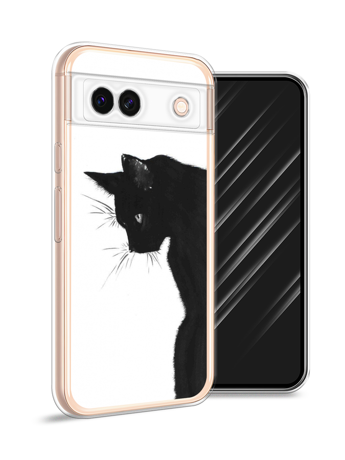 

Чехол Awog на Google Pixel 8A "Black cat", Черный;белый, 271750-1