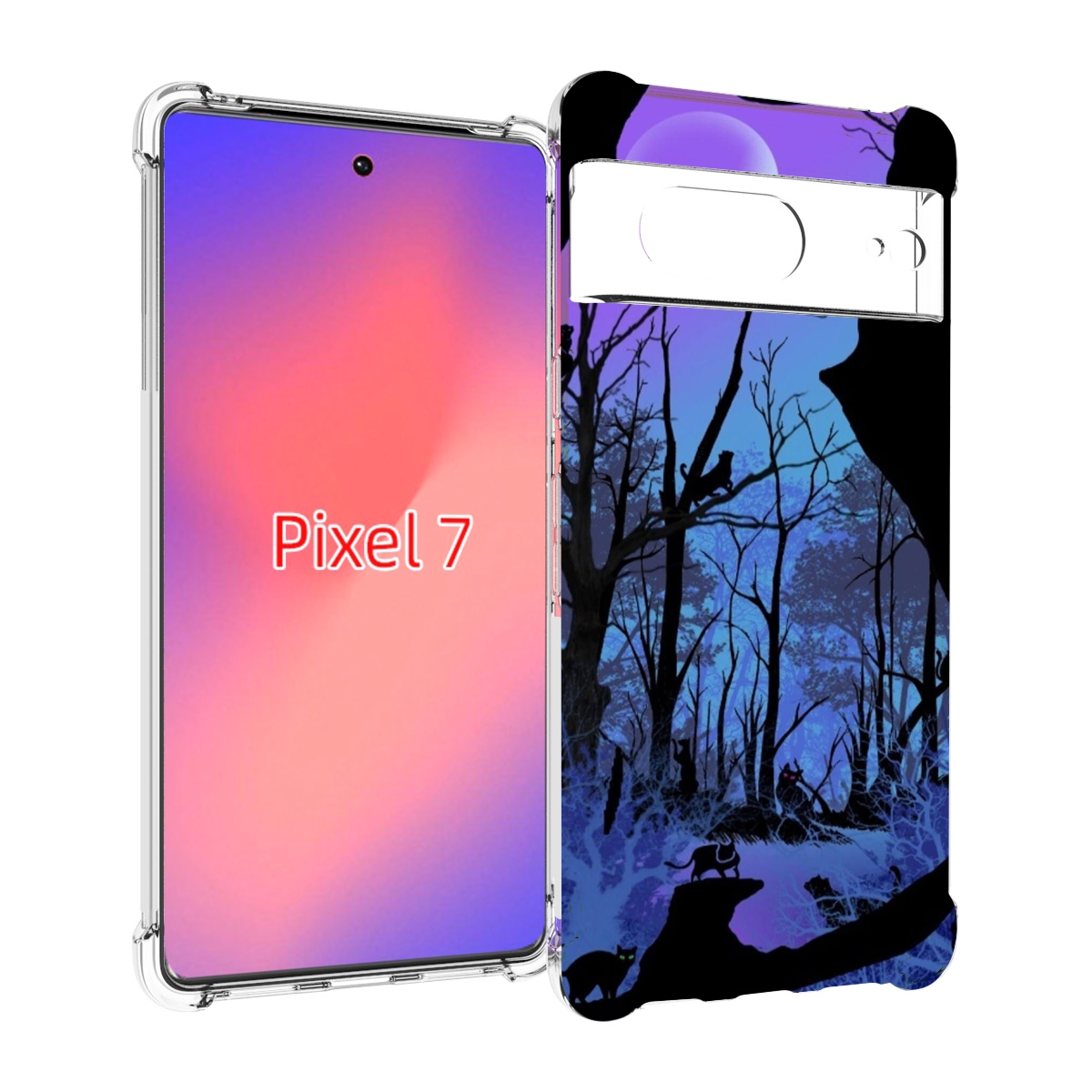 

Чехол Mypads Лес Внутри Кота Для Google Pixel 7, Прозрачный, Tocco