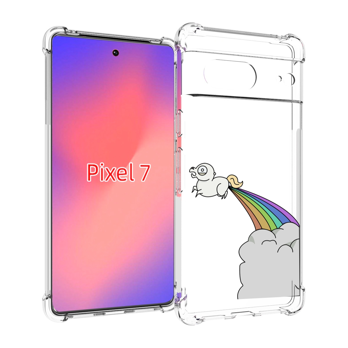 

Чехол Mypads Летающее-Пони Детский Для Google Pixel 7, Прозрачный, Tocco