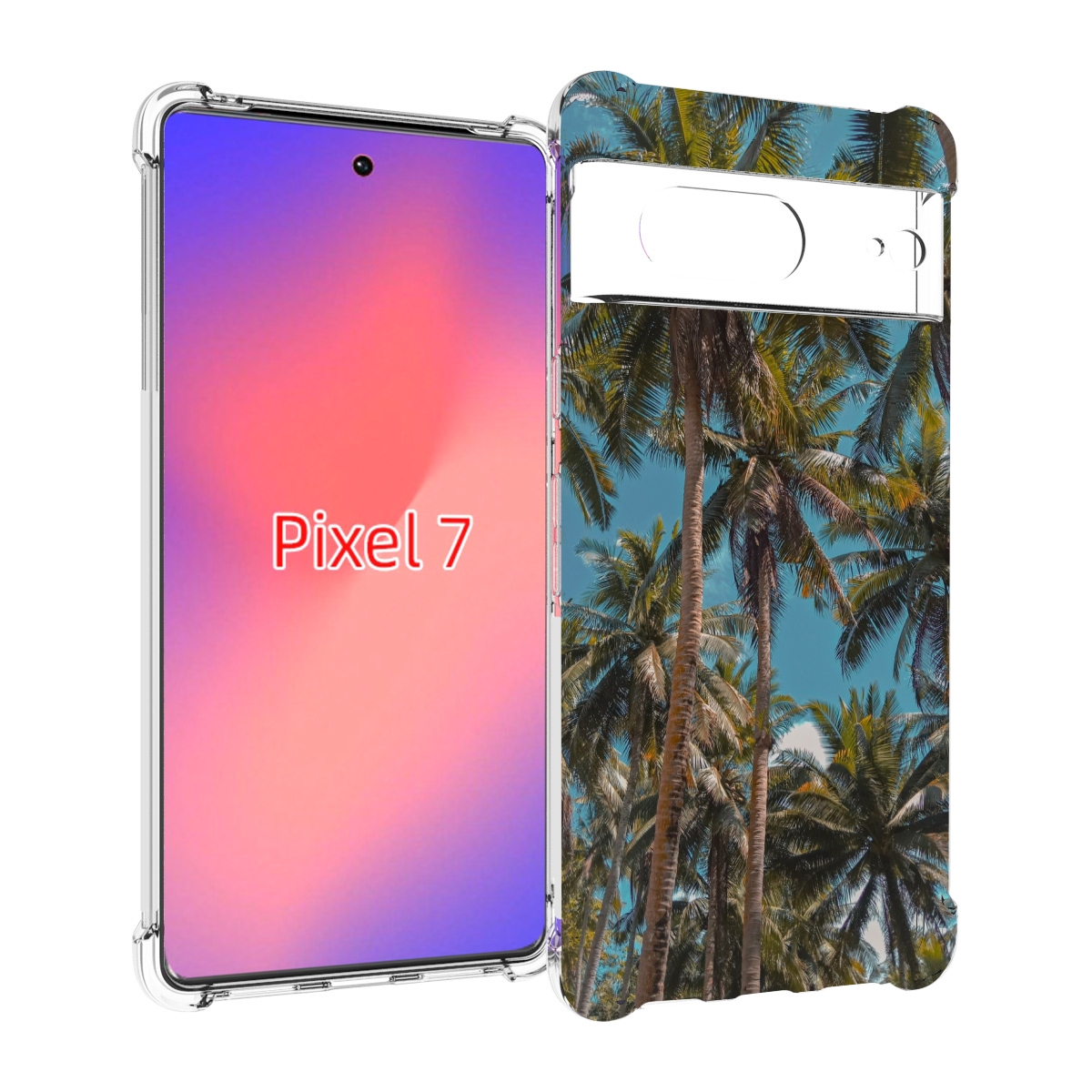 

Чехол Mypads Летние Пальмы Для Google Pixel 7, Прозрачный, Tocco