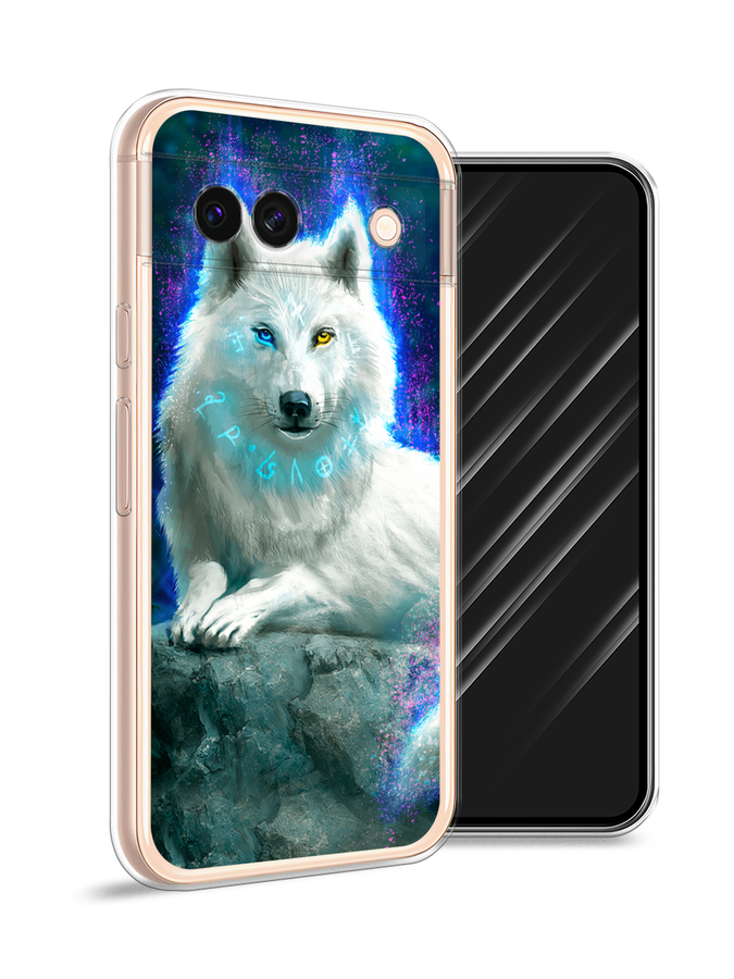 

Чехол Awog на Google Pixel 8A "Белоснежный волк", Белый;зеленый;фиолетовый, 271750-1