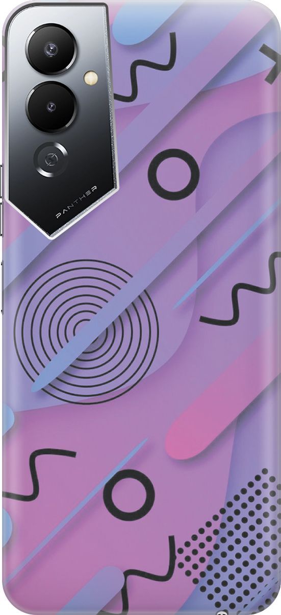Силиконовый чехол на Tecno Pova 4 с эффектом блеска 