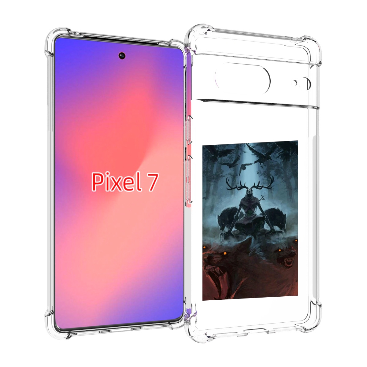 

Чехол Mypads Лось Демон Для Google Pixel 7, Прозрачный, Tocco