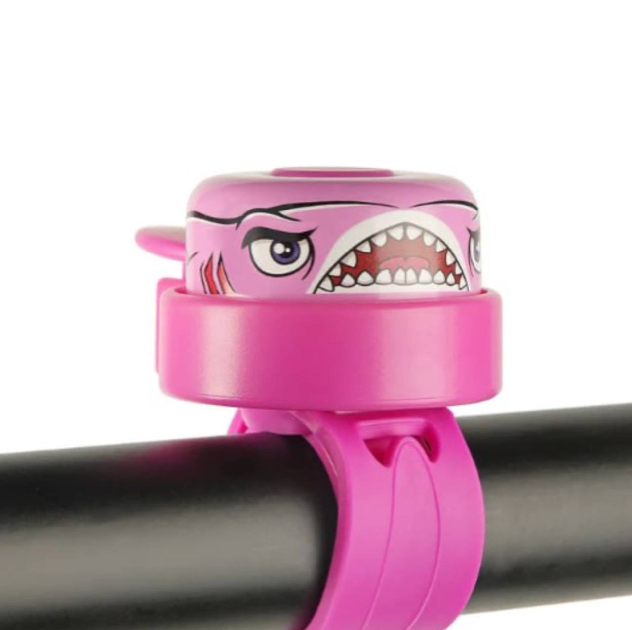 Звонок Crazy Safety Pink Shark детский на самокат беговел