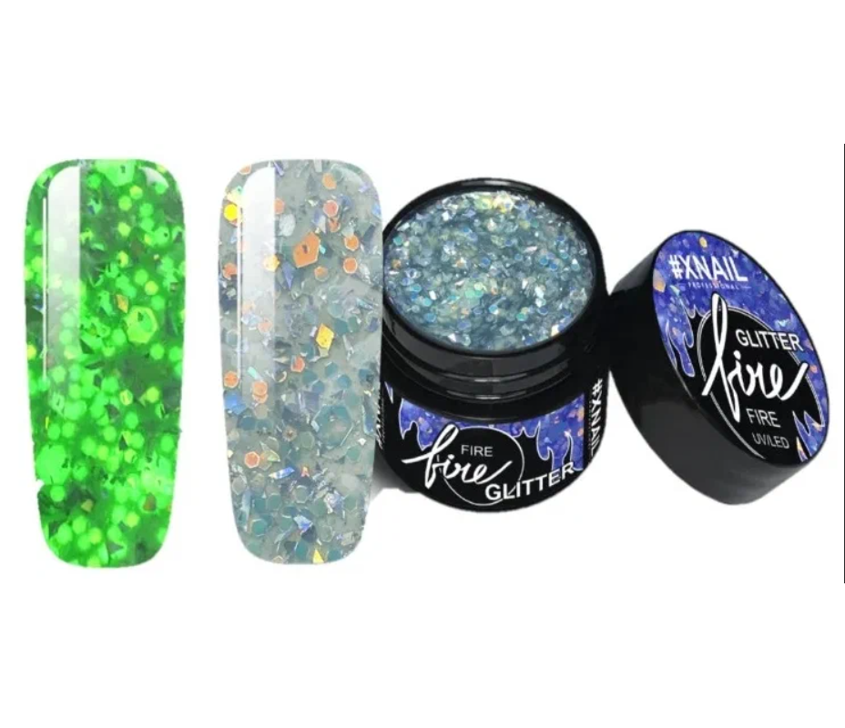 

Гель-лак Xnail Professional Fire Glitter №07