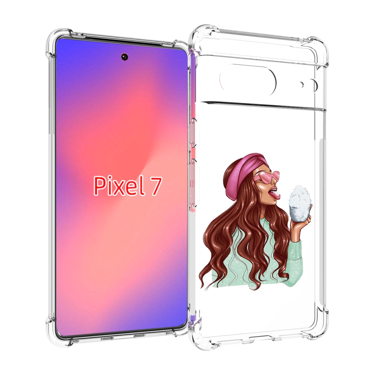 

Чехол Mypads Любительница-Снега Женский Для Google Pixel 7, Прозрачный, Tocco