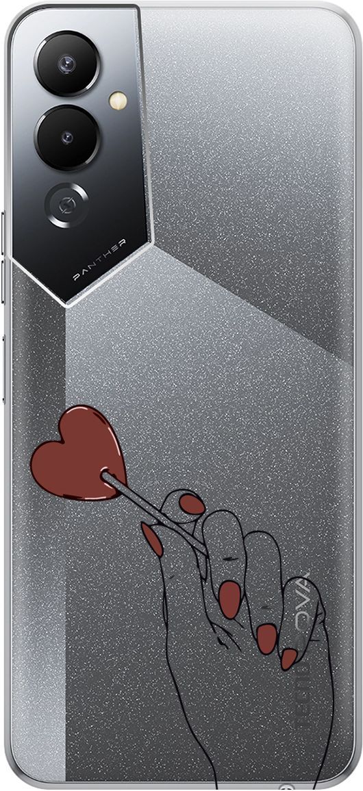 Силиконовый чехол на Tecno Pova 4 с 3D принтом 