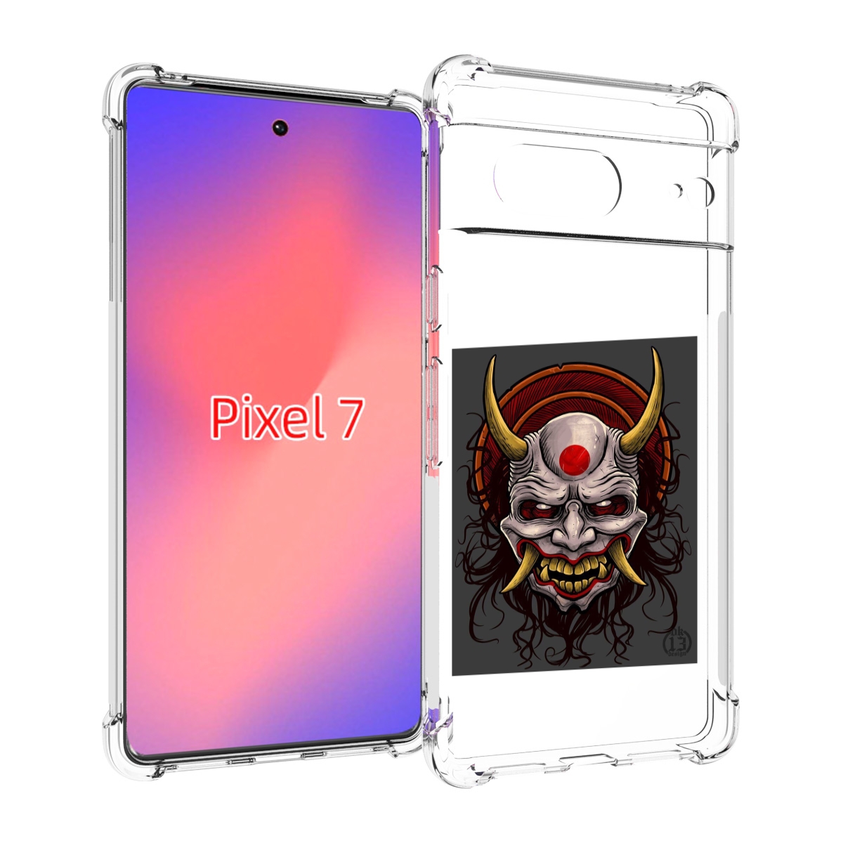 

Чехол Mypads Маска С Клыками И Рогами Для Google Pixel 7, Прозрачный, Tocco